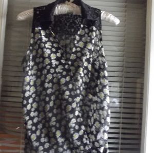 Heartsoul sheer sleeveless top